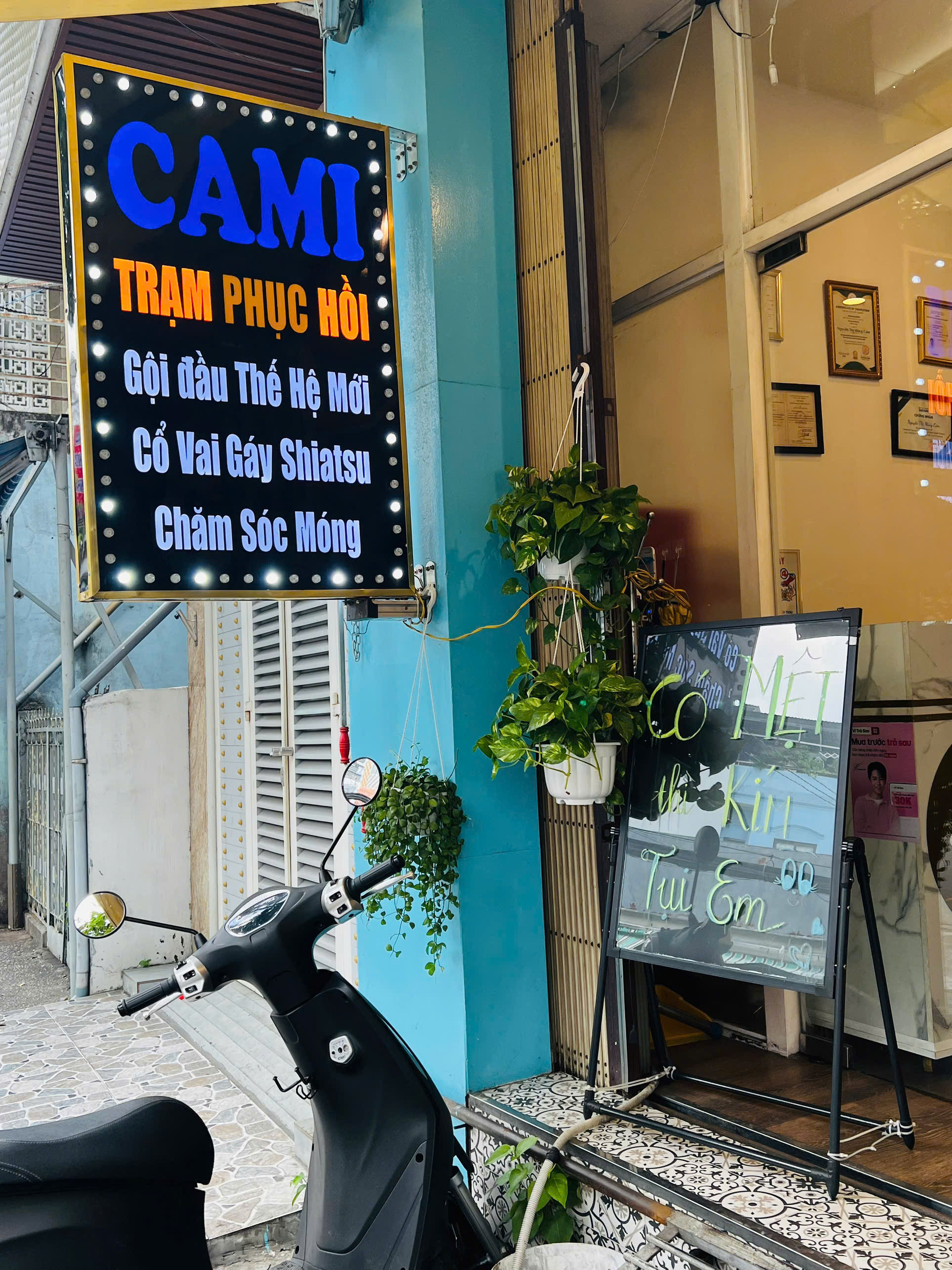 Không gian yên tĩnh head spa CAMI 153 Tôn Đản Quận 4